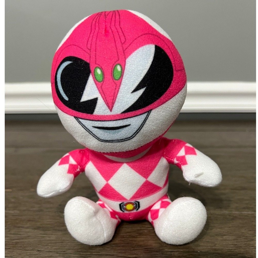 Power Rangers Pink Ranger Plush Toy Stuffed Animal 6" Mighty Morphin Kids Hero